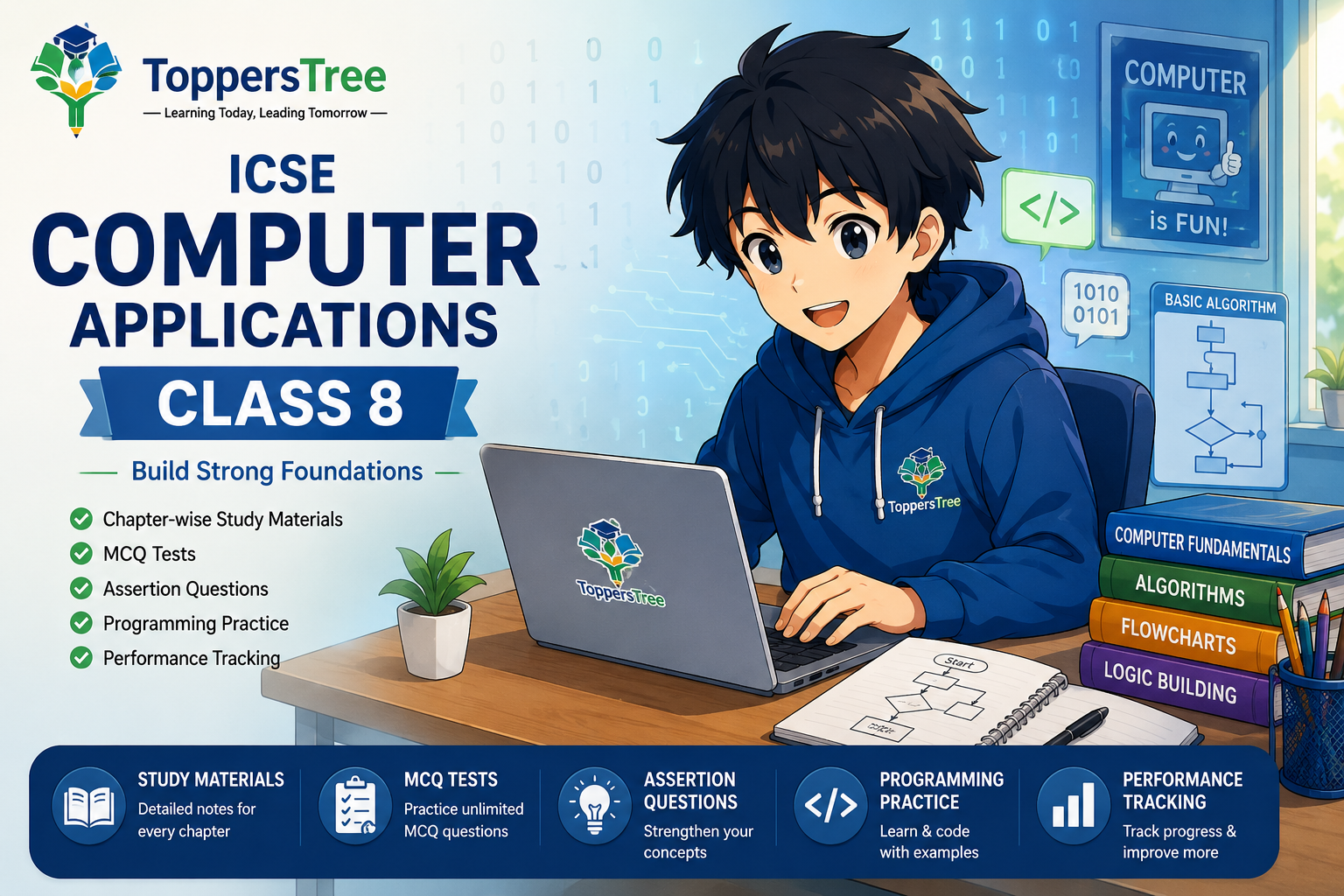 ICSE/CBSE Computer Applications Class 8 Online Course